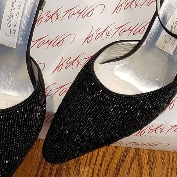 ** Lord & Taylor Beaded Dress Heels - Picture 3 of 6